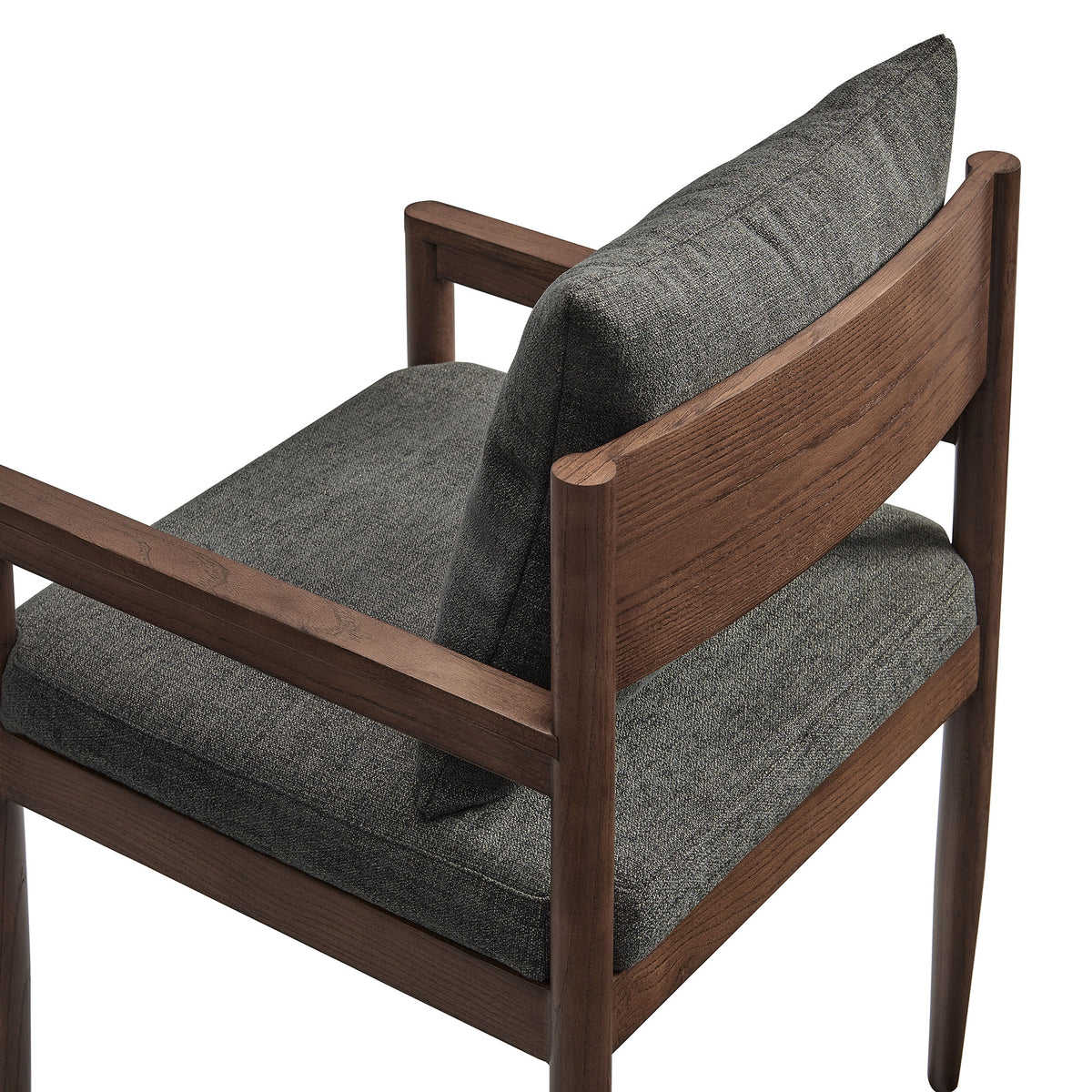 Remington Wood Dining Armchair - Charcoal