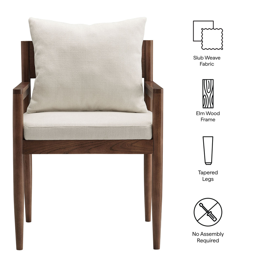 Remington Wood Dining Armchair - Salt