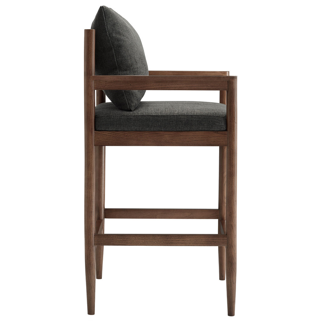 Remington Wood Bar Stool - Charcoal