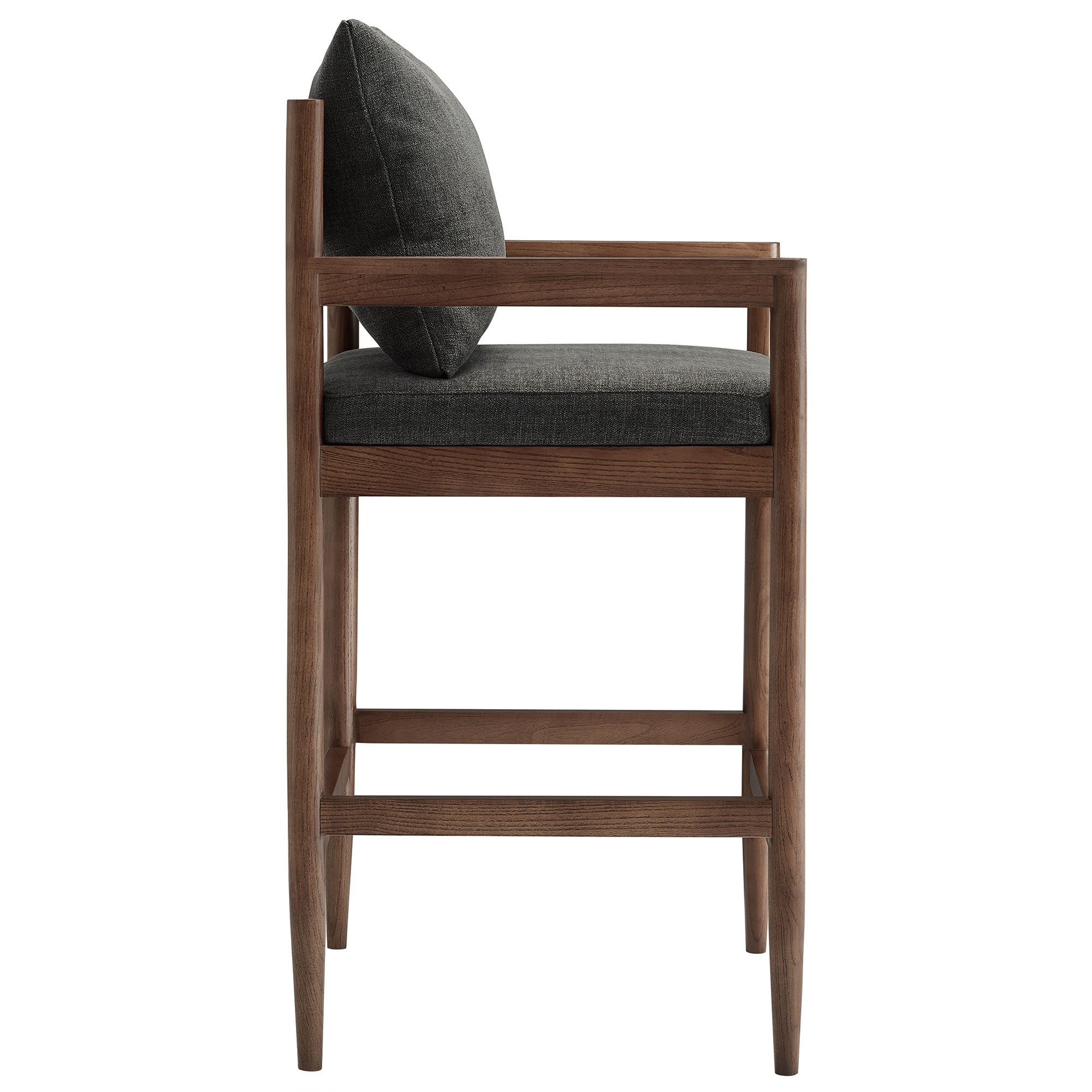 Remington Wood Bar Stool - Charcoal
