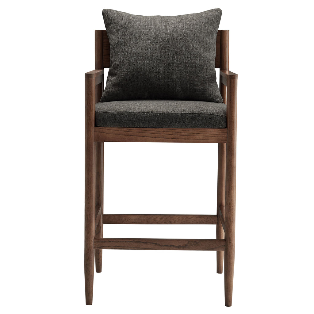 Remington Wood Bar Stool - Charcoal