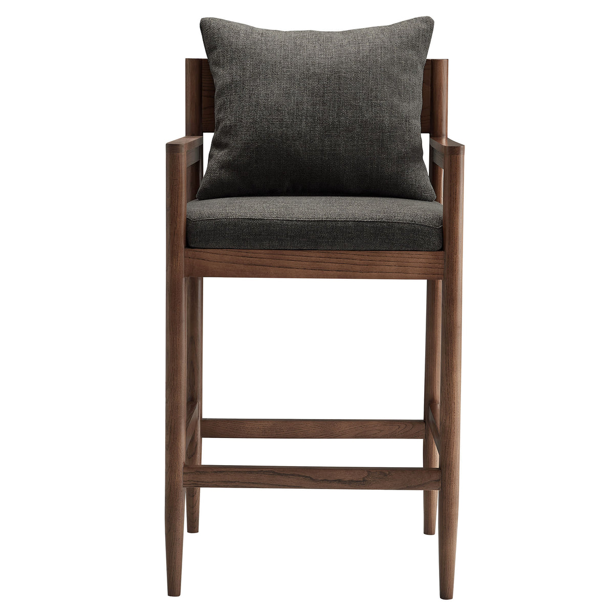 Remington Wood Bar Stool - Charcoal