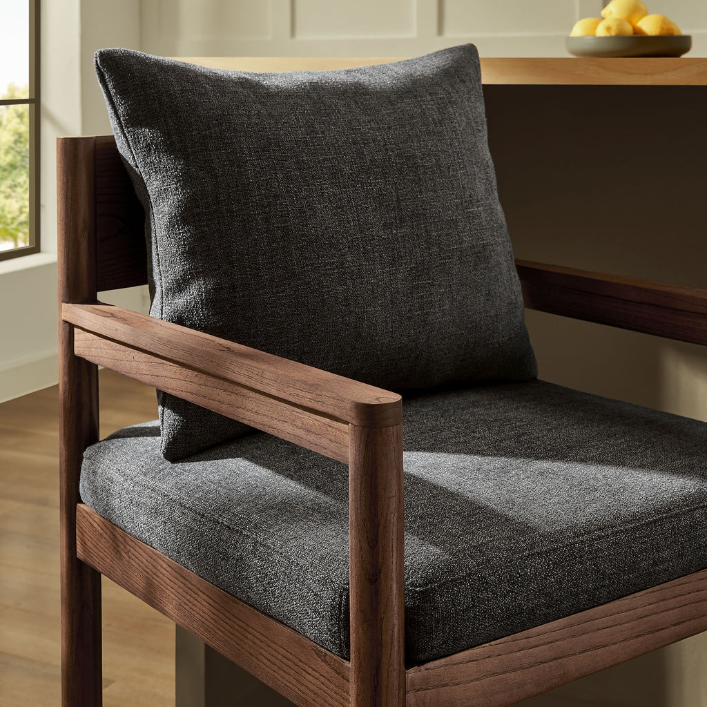 Remington Wood Bar Stool - Charcoal