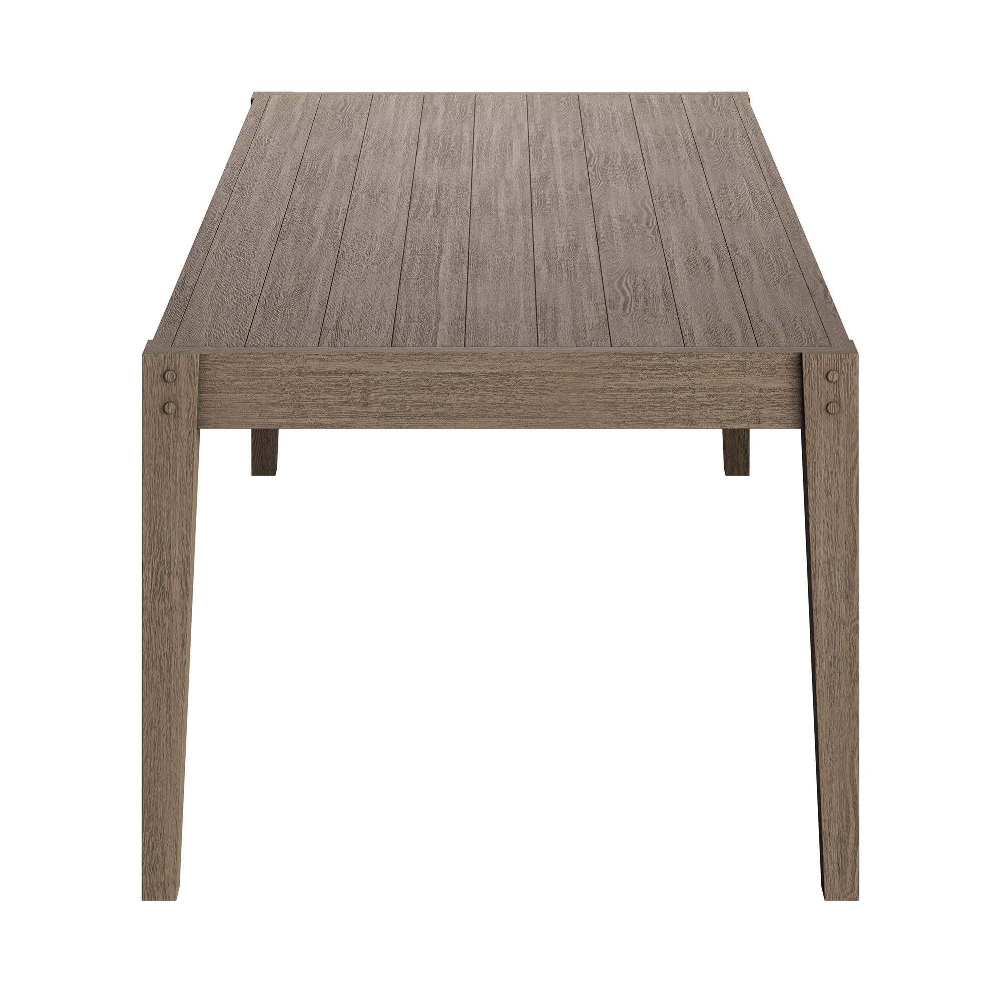 Northlake 83" Rectangular Outdoor Patio Teak Dining Table - Weathered Gray