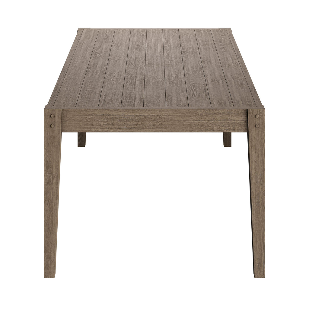 Northlake 7-Piece Outdoor Patio Teak Wood Dining Set - Weathered Gray Flint