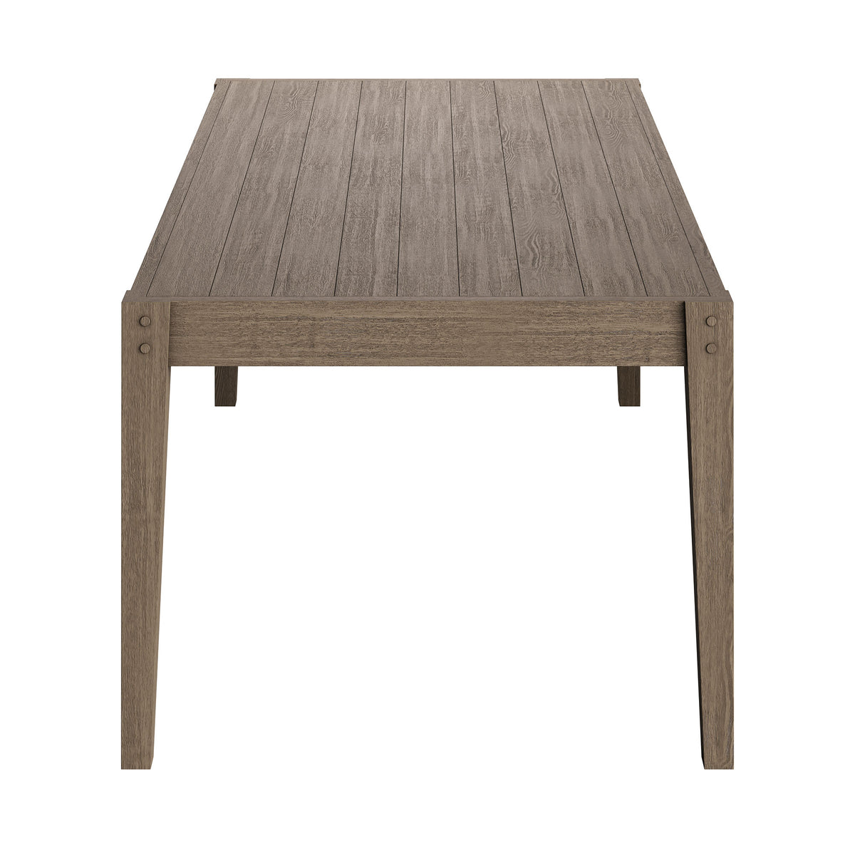 Northlake 7-Piece Outdoor Patio Teak Wood Dining Set - Weathered Gray Flint