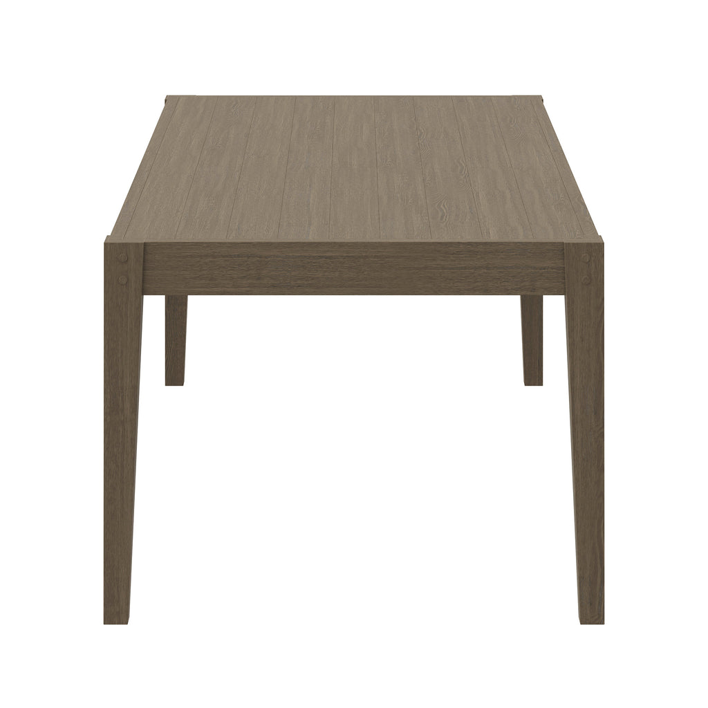 Northlake 9-Piece Outdoor Patio Teak Wood Dining Set - Weathered Gray Flint