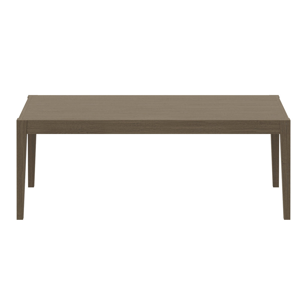 Northlake 9-Piece Outdoor Patio Teak Wood Dining Set - Weathered Gray Pebble