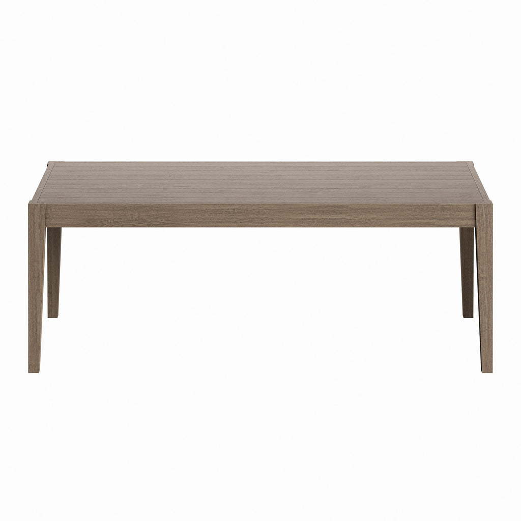 Northlake 7-Piece Outdoor Patio Teak Wood Dining Set - Weathered Gray Flint
