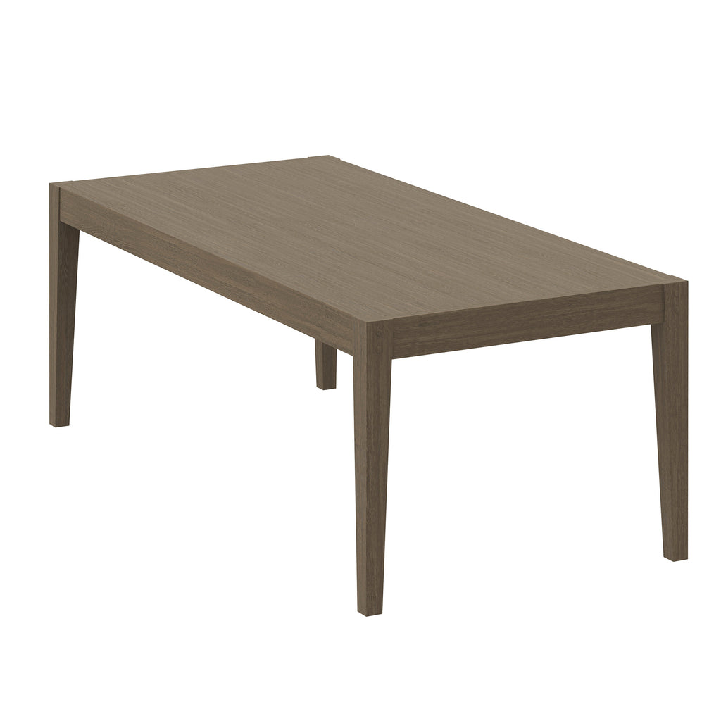 Northlake 83" Rectangular Outdoor Patio Teak Dining Table - Weathered Gray