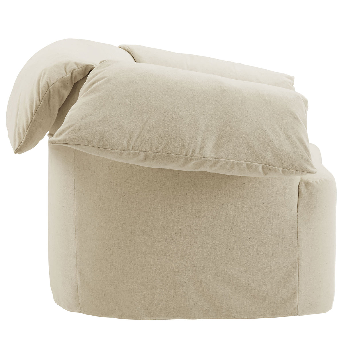 Lark Slipcovered Fabric Oversized Armchair - Linen