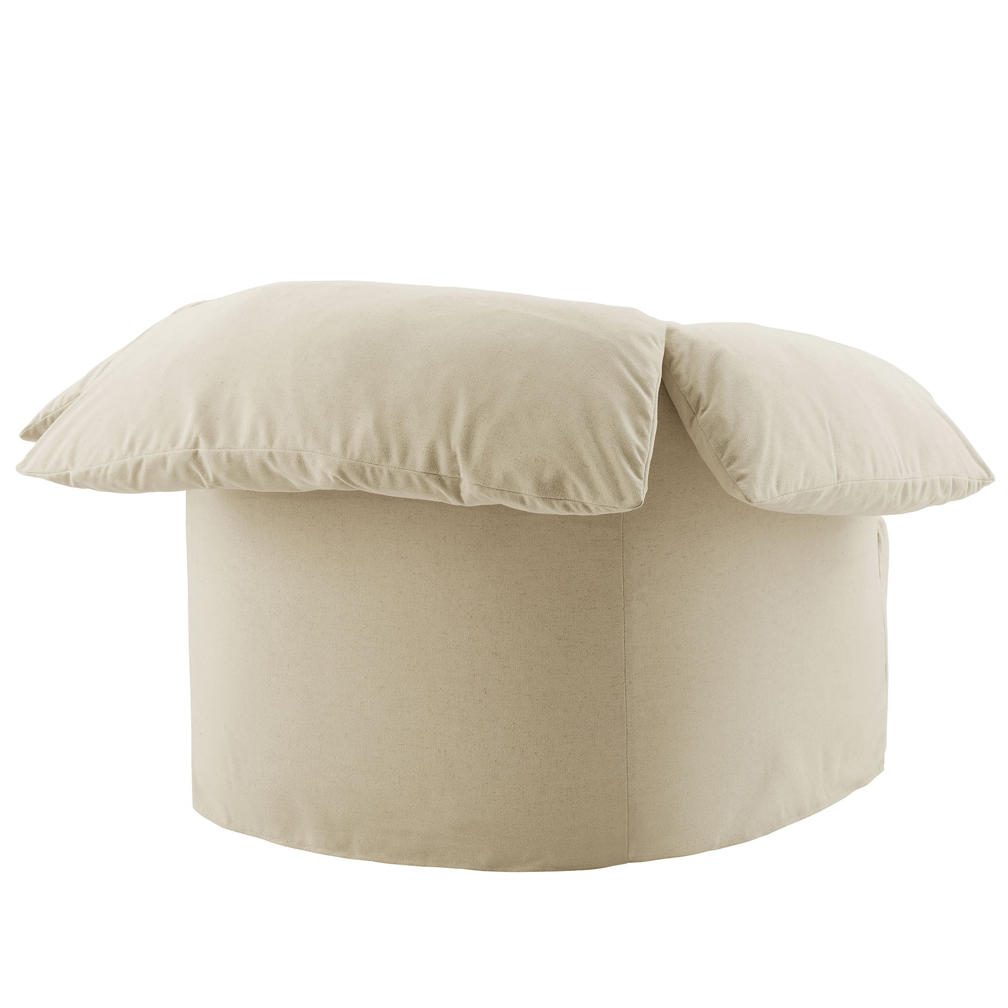 Lark Slipcovered Fabric Oversized Armchair - Linen