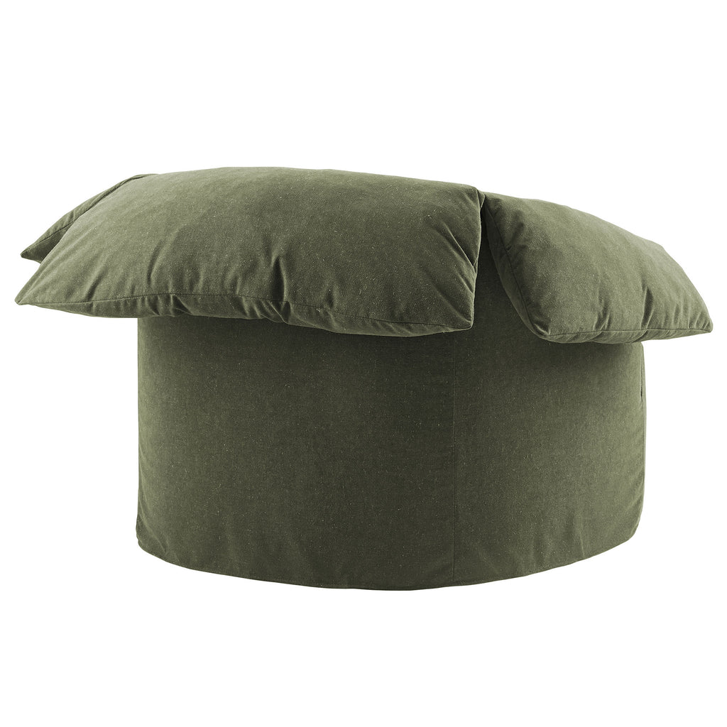 Lark Slipcovered Fabric Oversized Armchair - Sage
