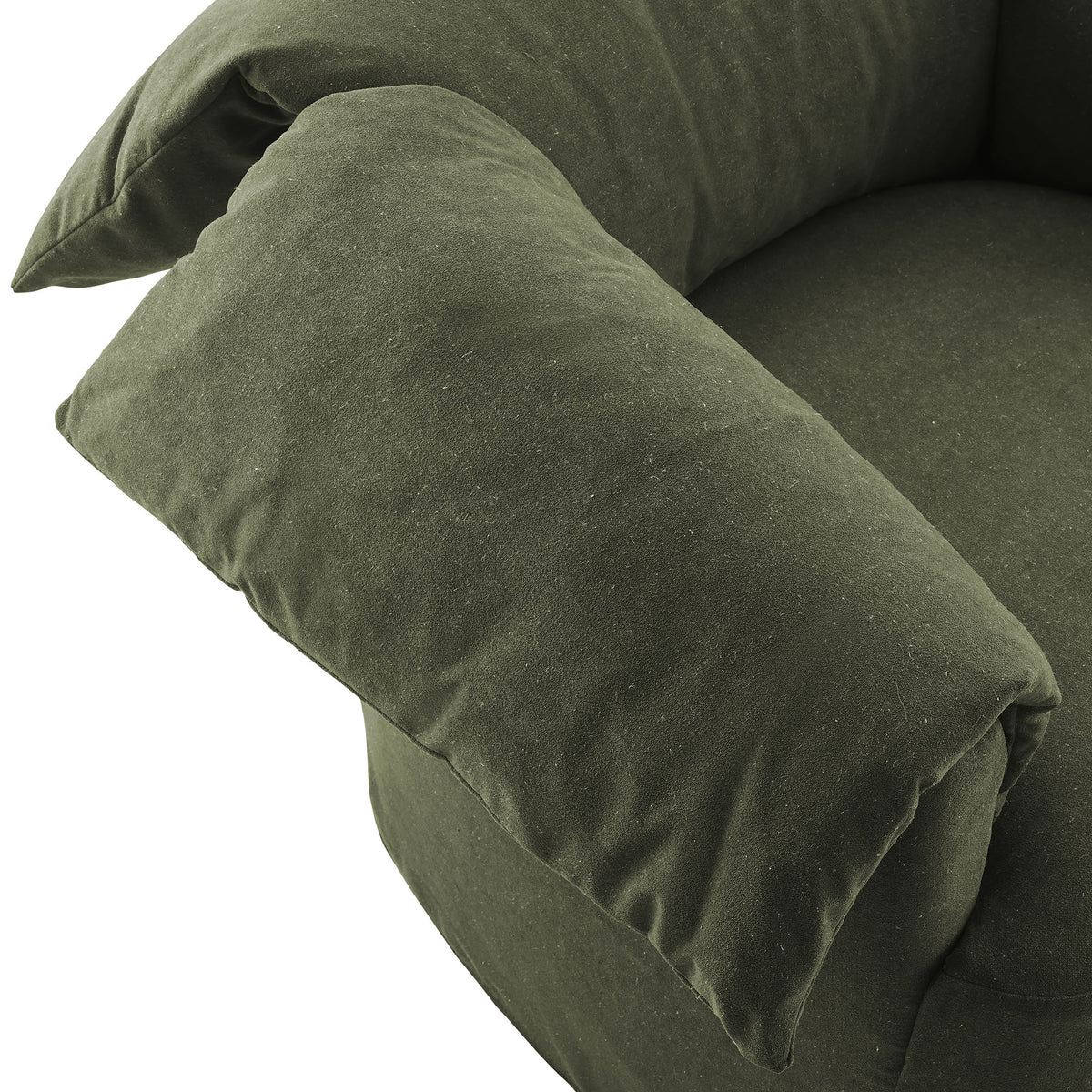 Lark Slipcovered Fabric Oversized Armchair - Sage