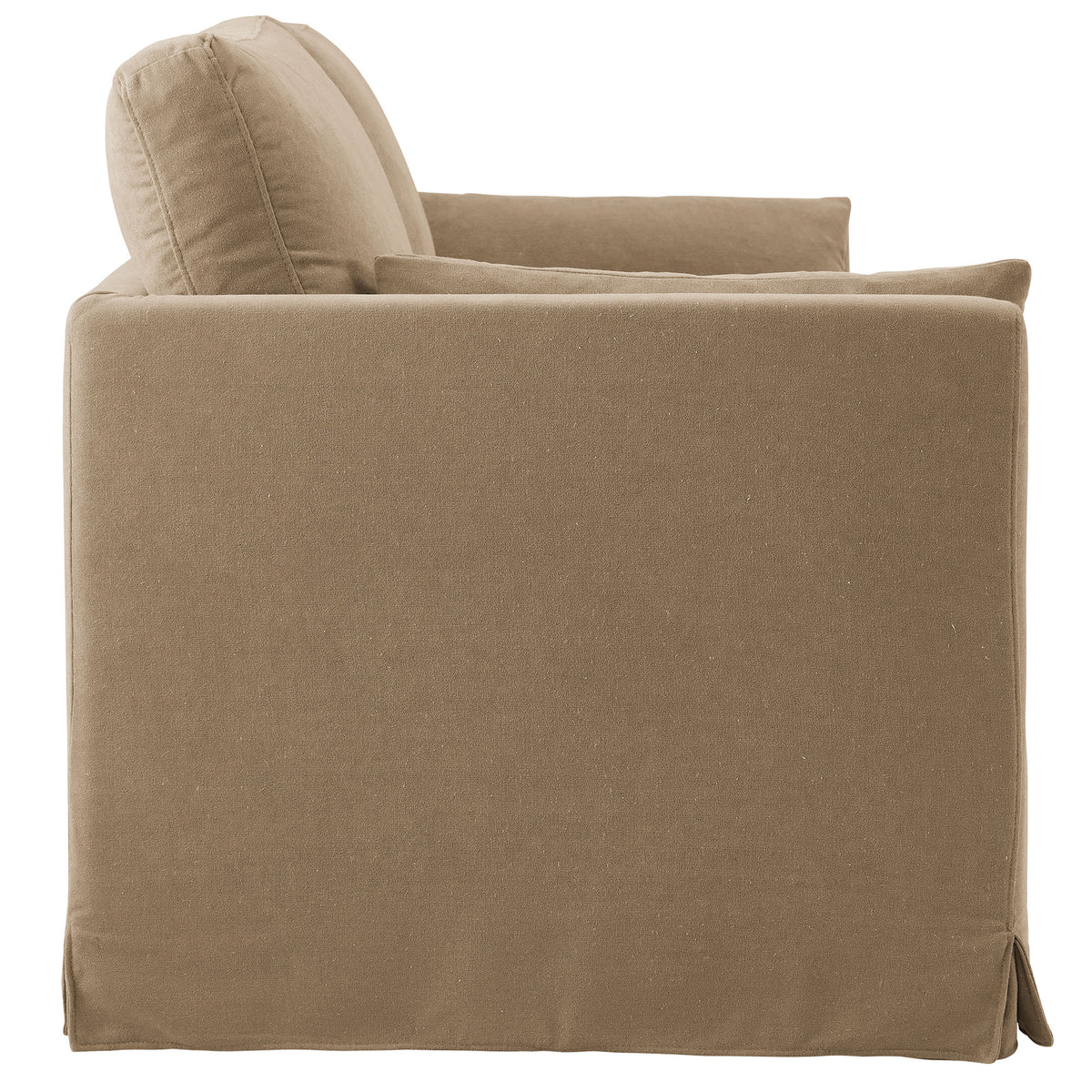 Wellfleet 85" Slipcovered Fabric Sofa - Almond