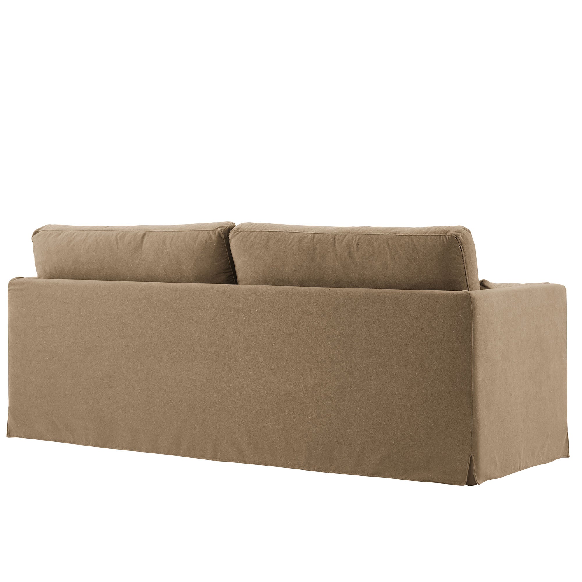 Wellfleet 85" Slipcovered Fabric Sofa - Almond