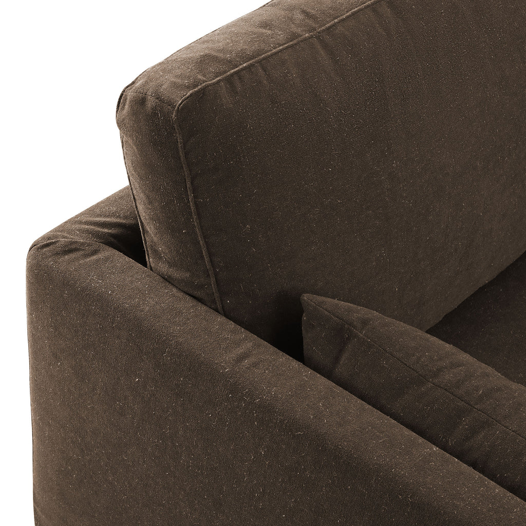 Wellfleet 85" Slipcovered Fabric Sofa - Cocoa