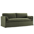 Wellfleet 85" Slipcovered Fabric Sofa - Sage