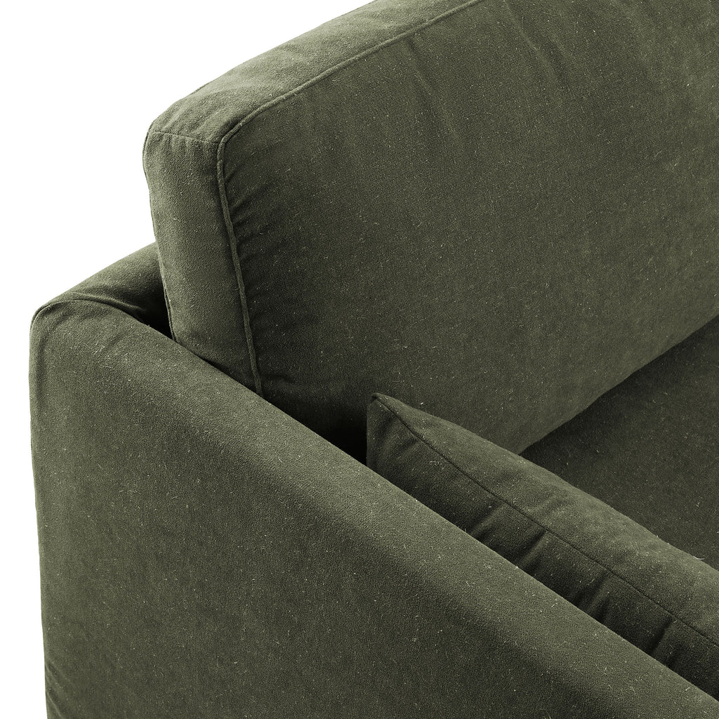 Wellfleet 85" Slipcovered Fabric Sofa - Sage