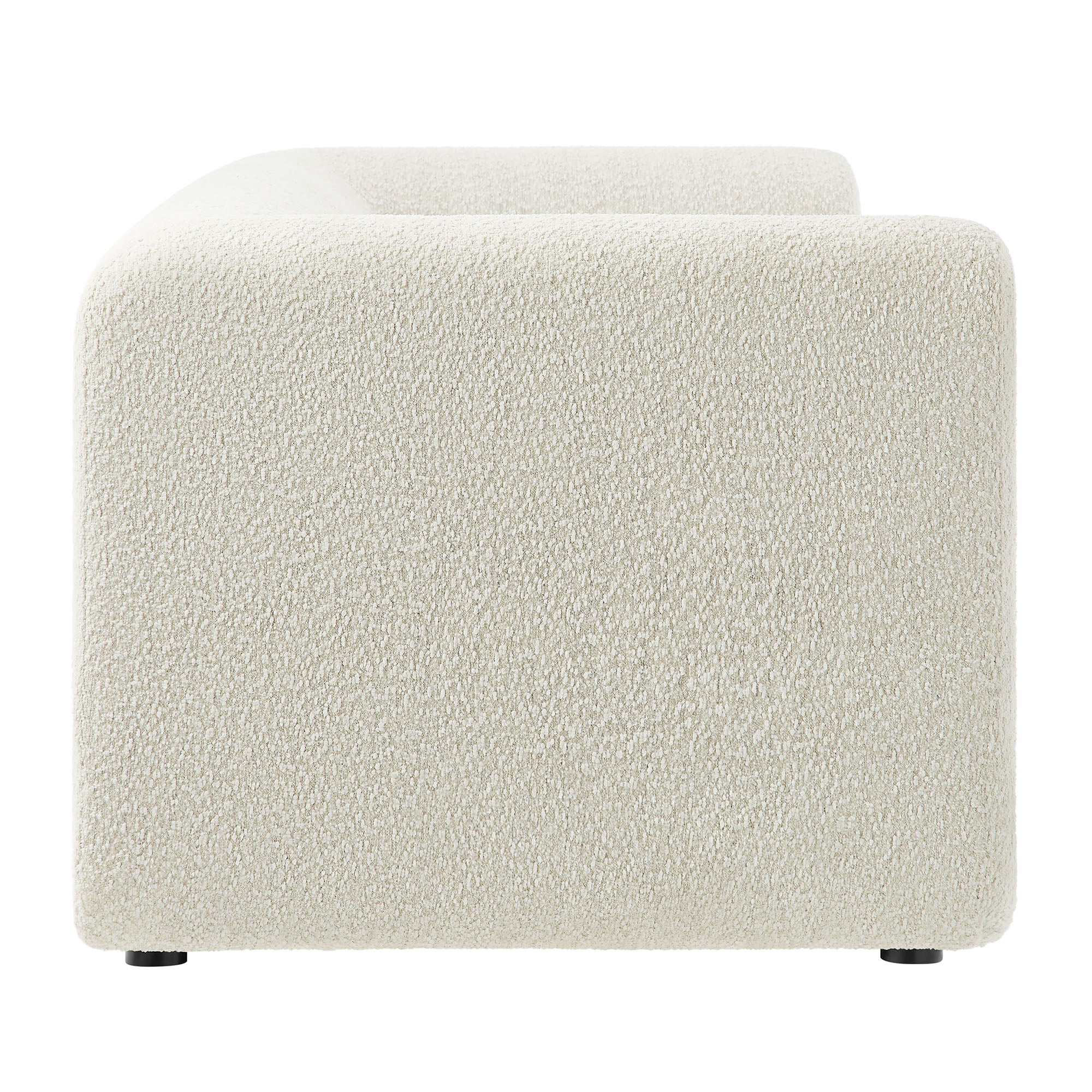 Leif 89" Boucle Upholstered Sofa - Pearl