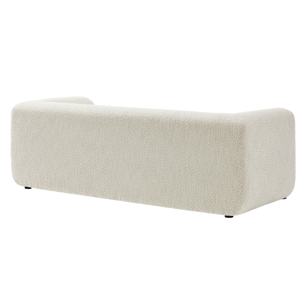 Leif 89" Boucle Upholstered Sofa - Pearl