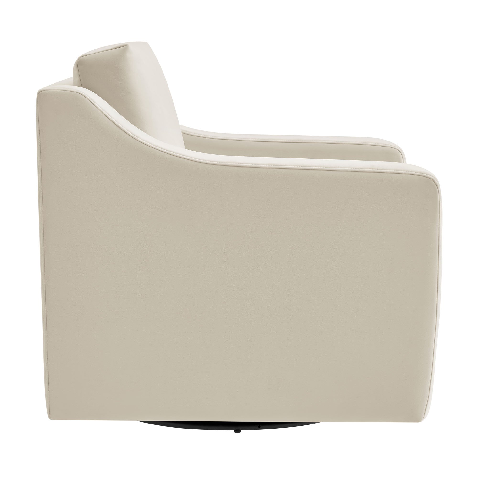 Liora Performance Velvet Armchair - Alabaster