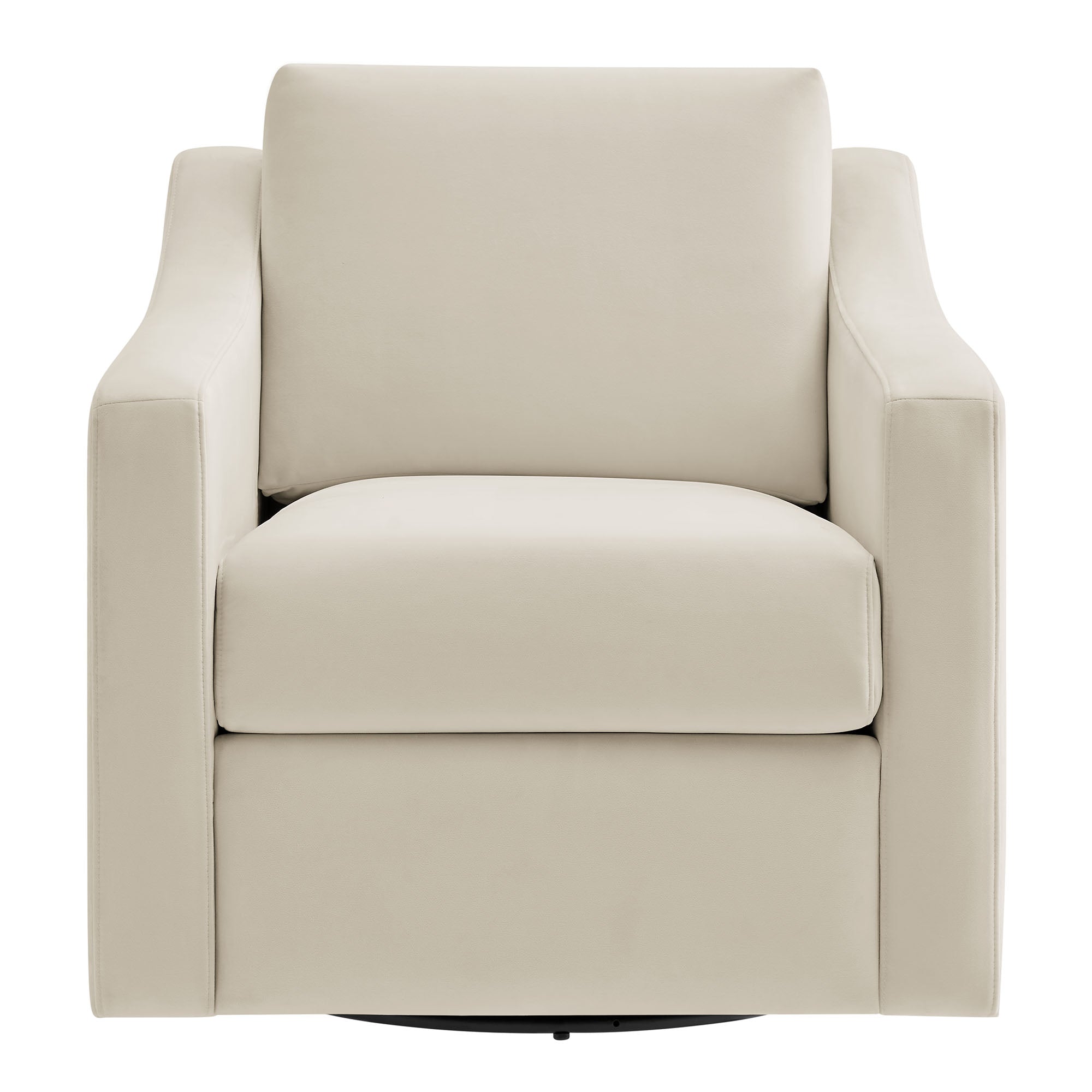 Liora Performance Velvet Armchair - Alabaster