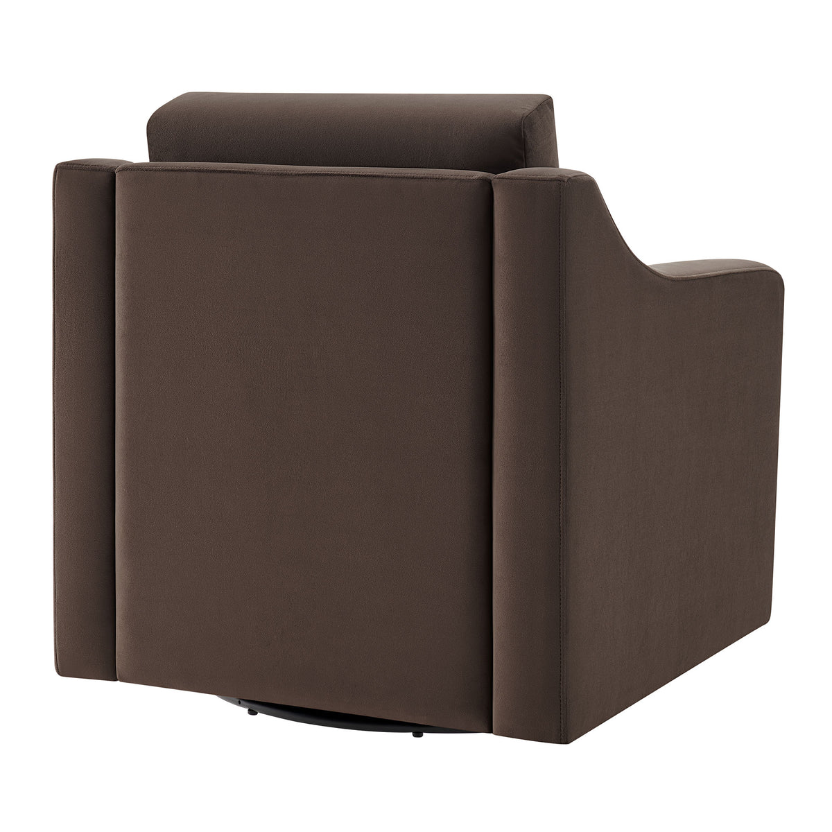Liora Performance Velvet Armchair - Chocolate