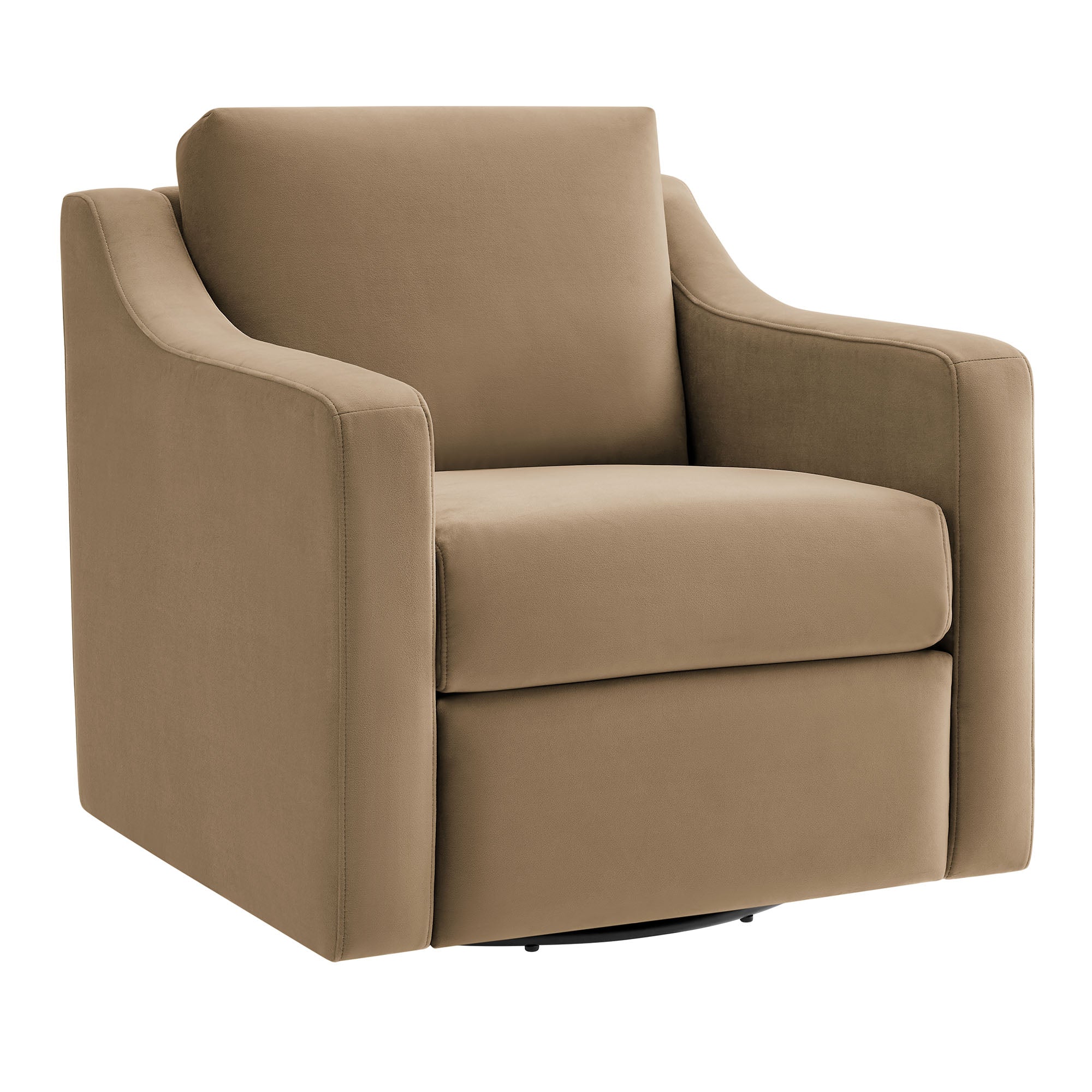 Liora Performance Velvet Armchair - Taupe