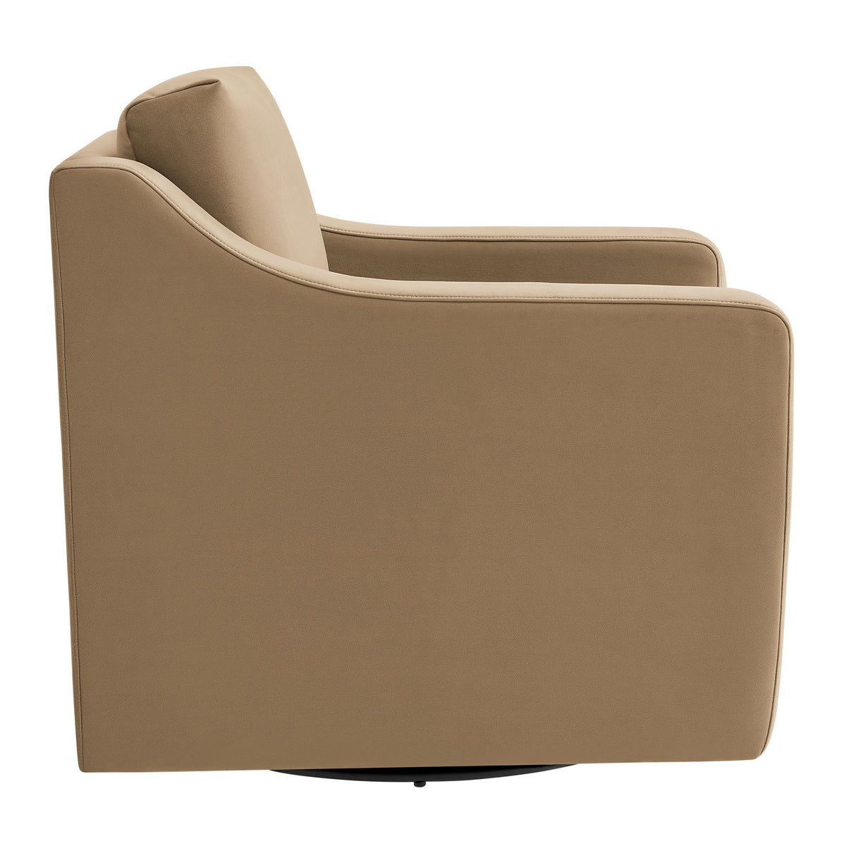Liora Performance Velvet Armchair - Taupe