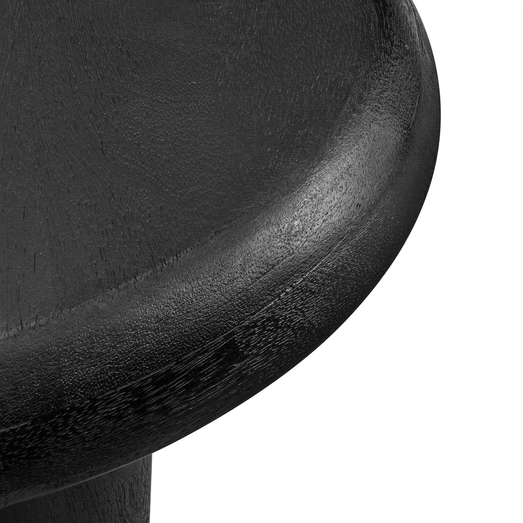 Mavina Mango Wood Side Table - Black