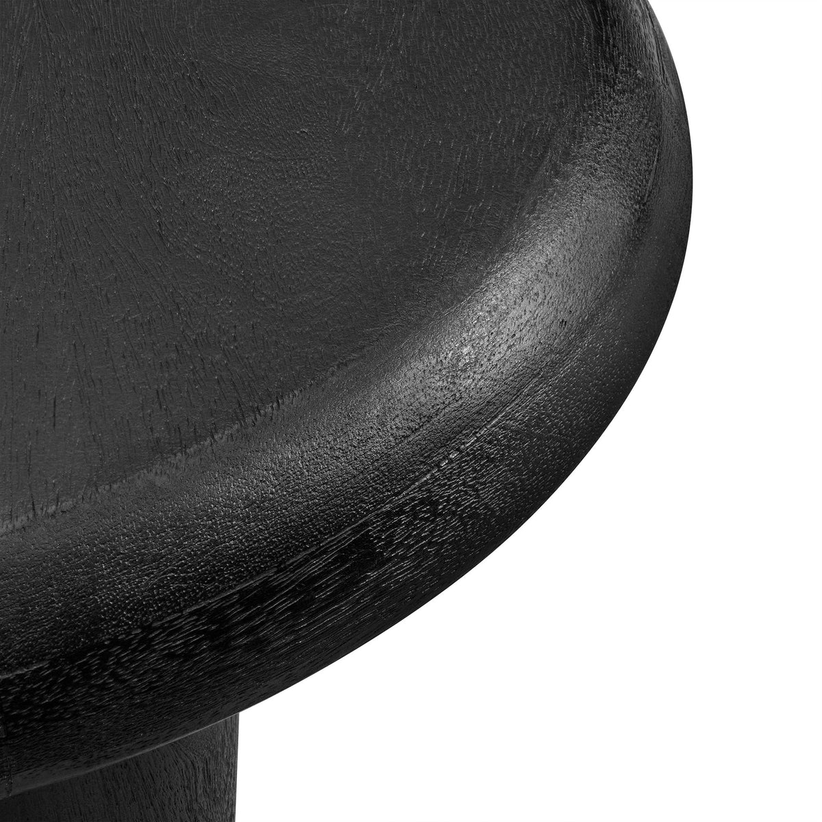 Mavina Mango Wood Side Table - Black