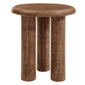 Mavina Mango Wood Side Table - Walnut
