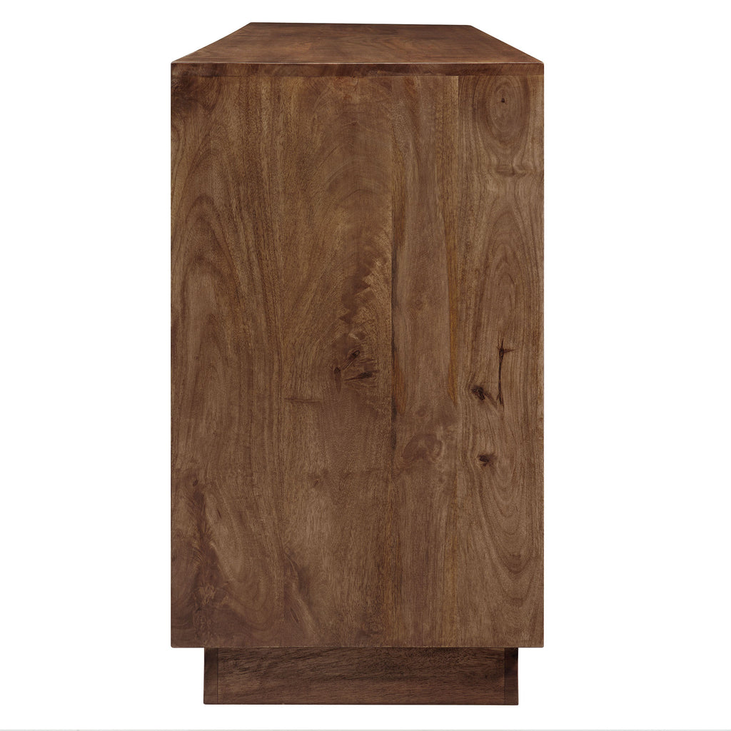 Veda 72" Mango Wood Sideboard Cabinet - Walnut
