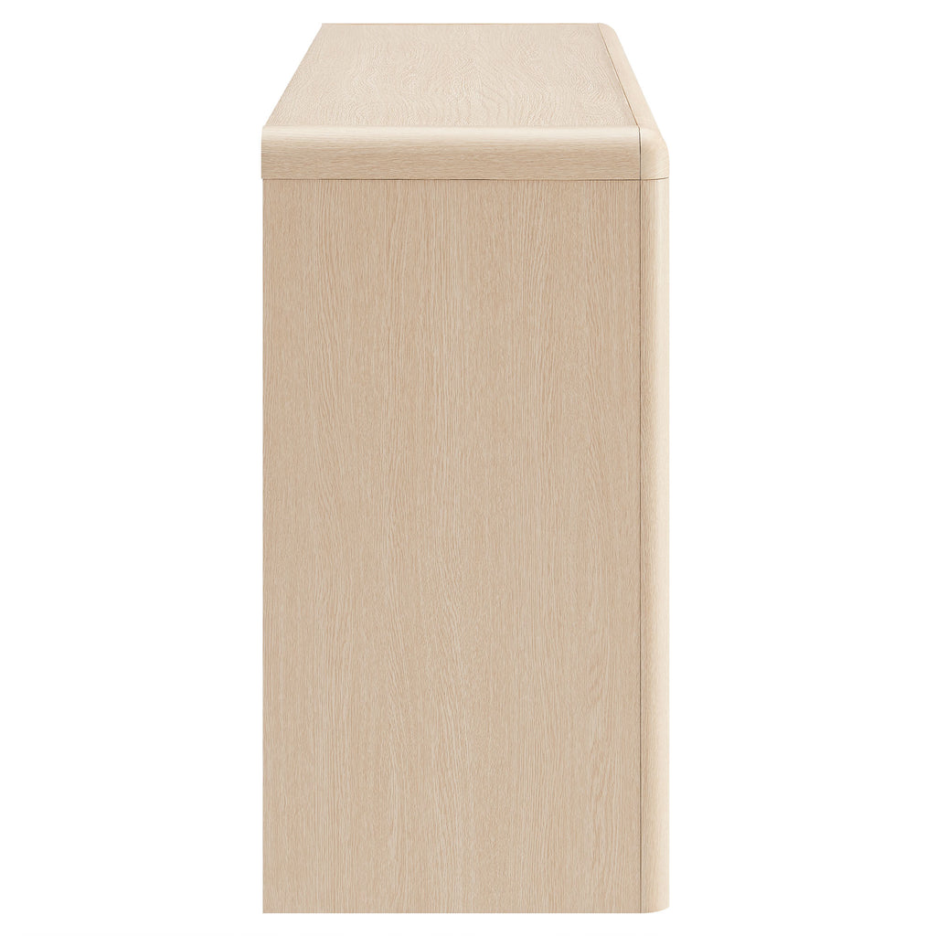 Evren 4-Door Sideboard Storage Display Cabinet - Ash