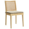 Ovard Wood and Rattan Dining Chair - Natural