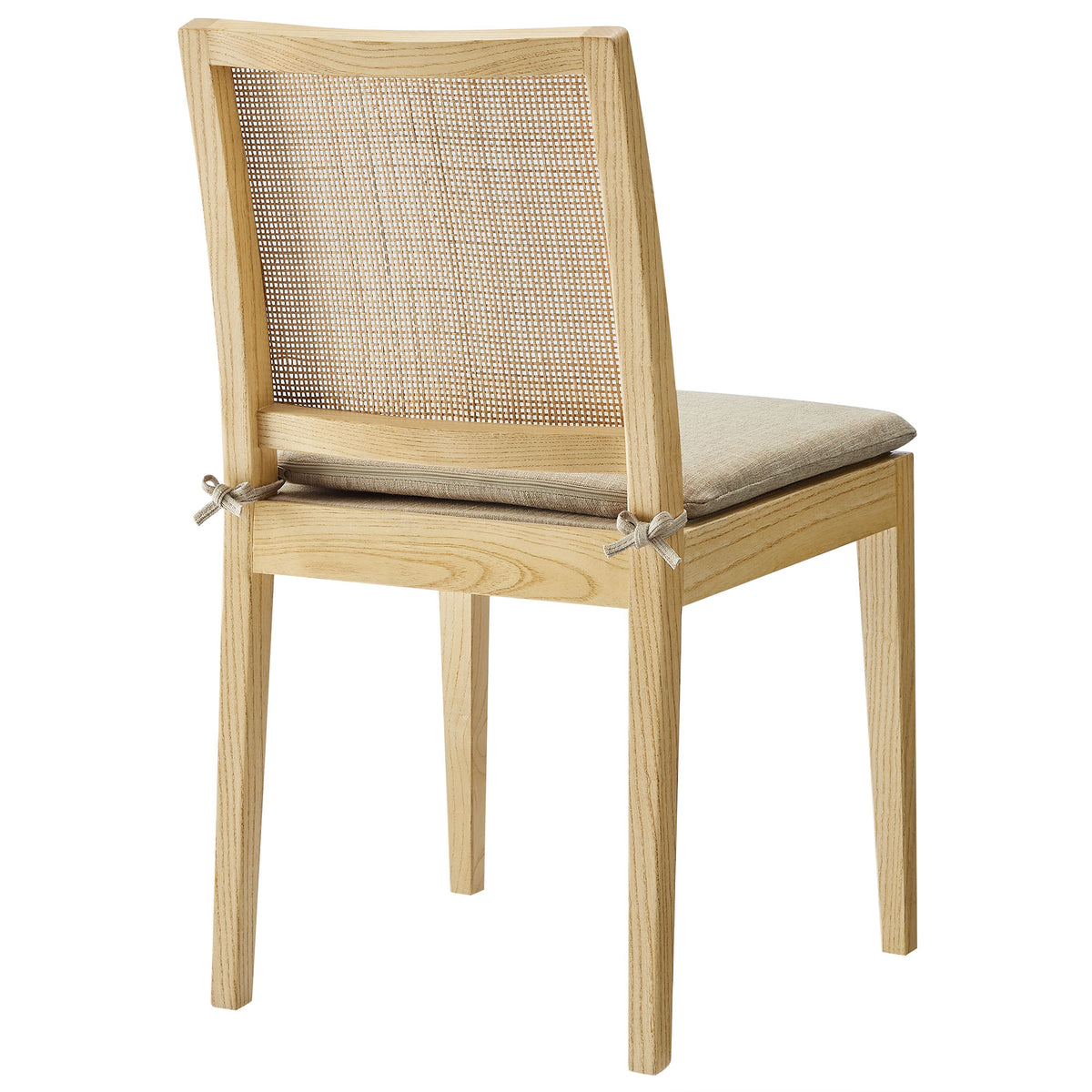 Ovard Wood and Rattan Dining Chair - Natural