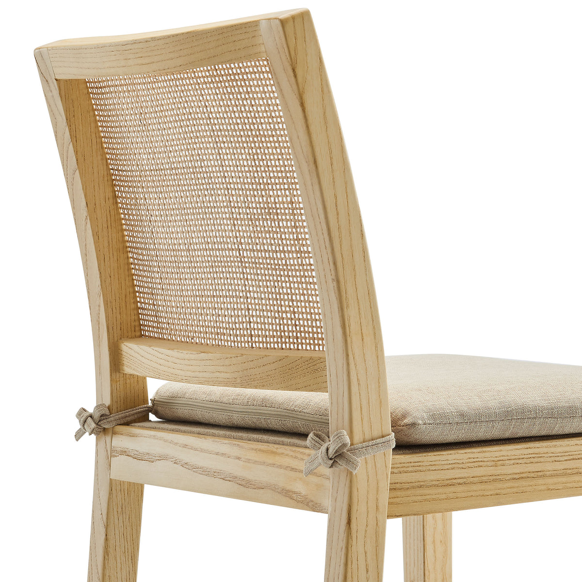 Ovard Wood and Rattan Bar Stool - Natural