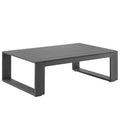 Lirienne Outdoor Patio Aluminum Coffee Table - Gray