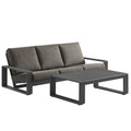 Lirienne 2-Piece Outdoor Patio Aluminum Furniture Set - Smoke