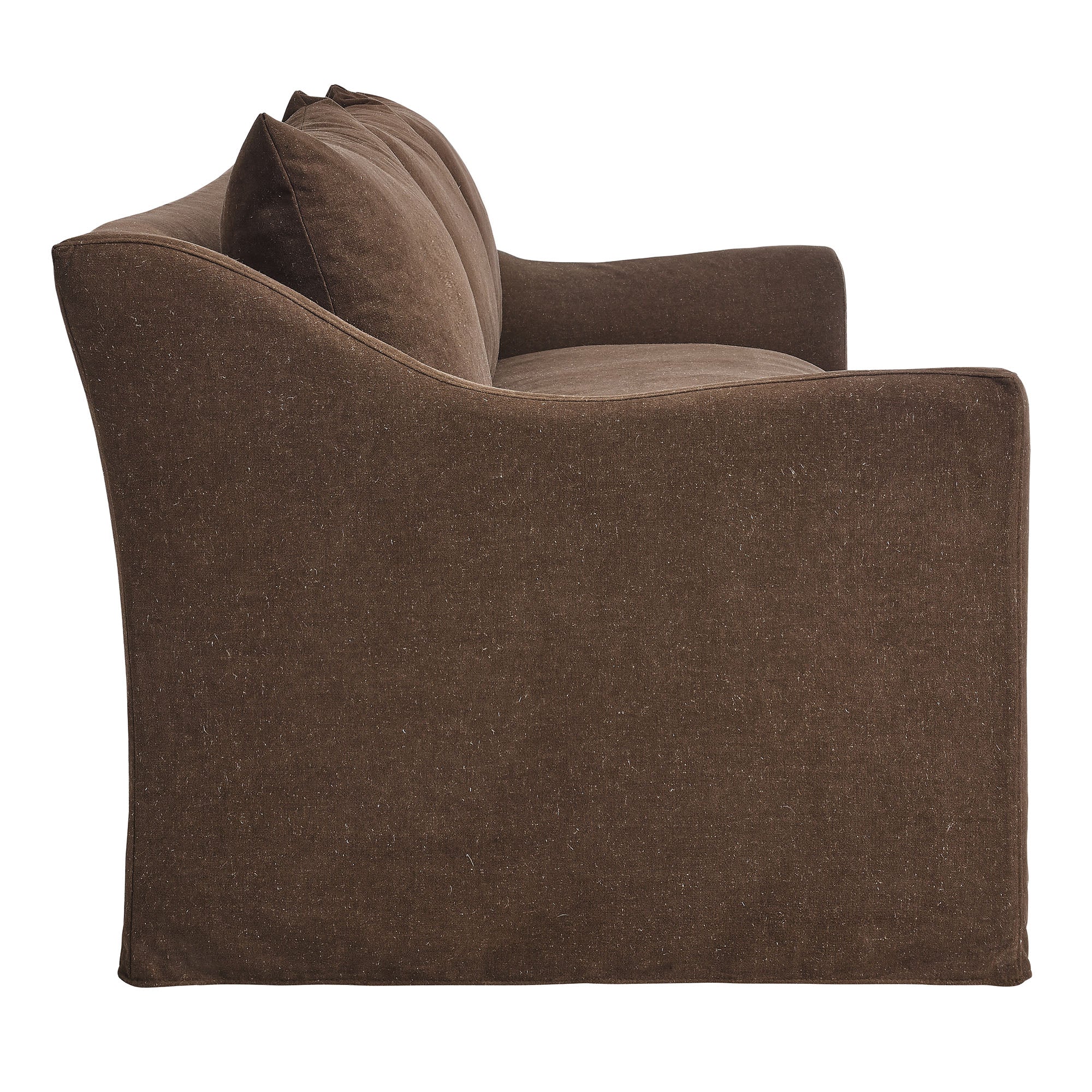 Somerset 92" Linen Blend Slipcovered Sofa - Cocoa