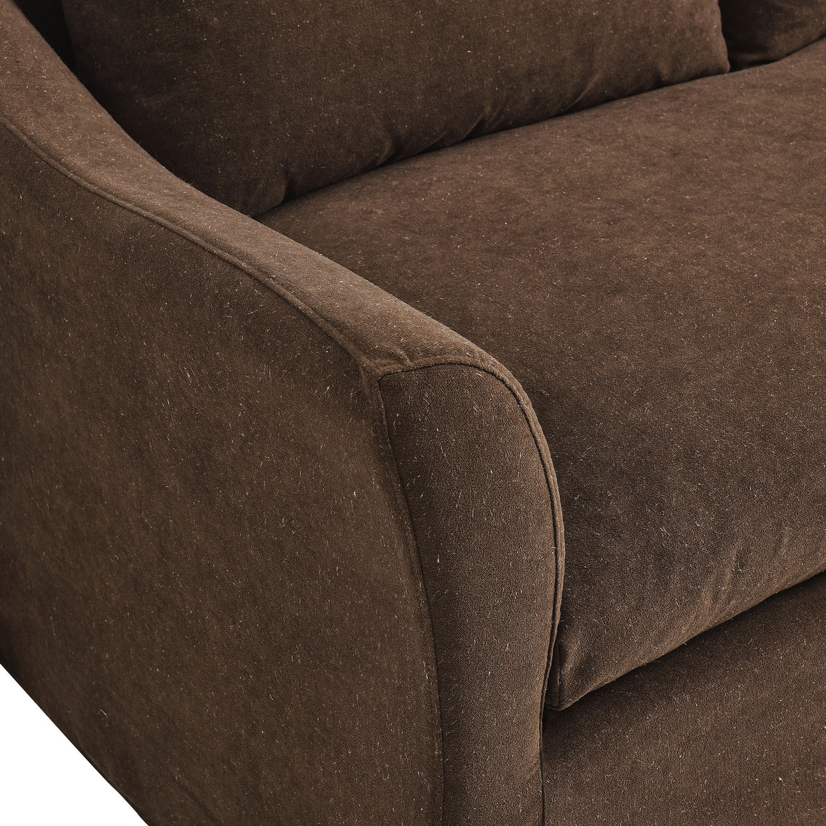 Somerset 92" Linen Blend Slipcovered Sofa - Cocoa