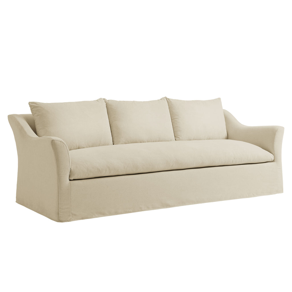 Somerset 92" Linen Blend Slipcovered Sofa