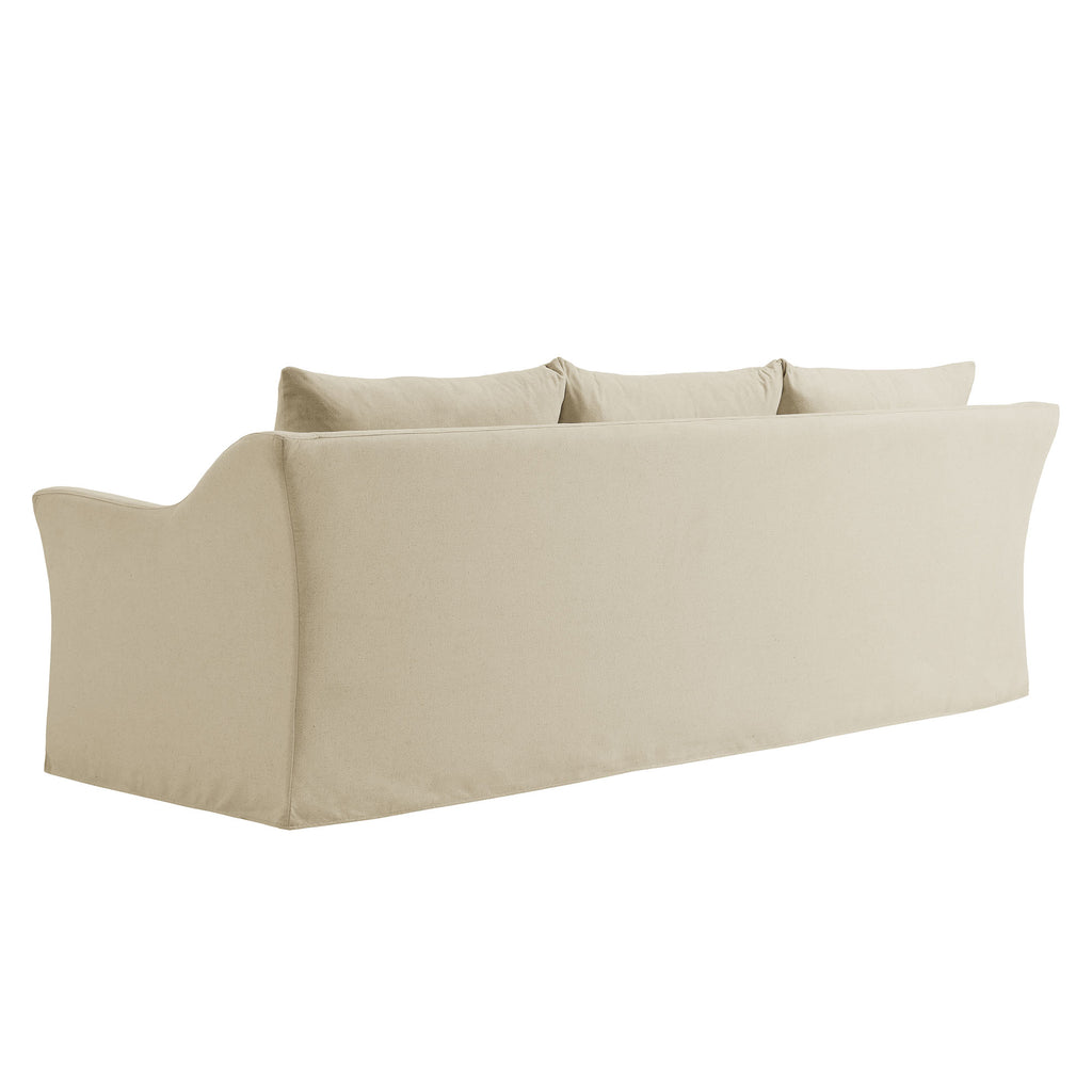 Somerset 92" Linen Blend Slipcovered Sofa