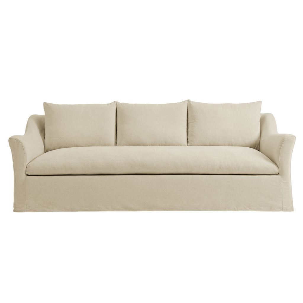 Somerset 92" Linen Blend Slipcovered Sofa