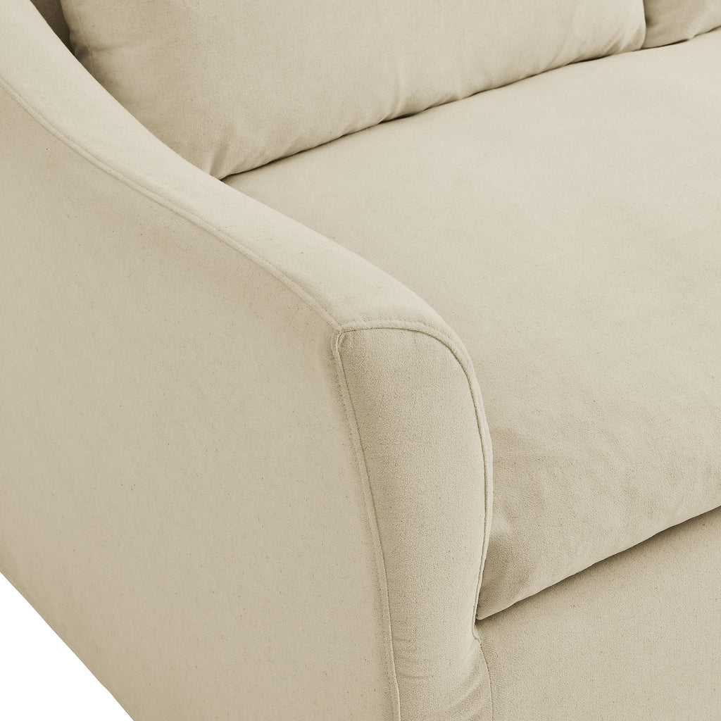 Somerset 92" Linen Blend Slipcovered Sofa