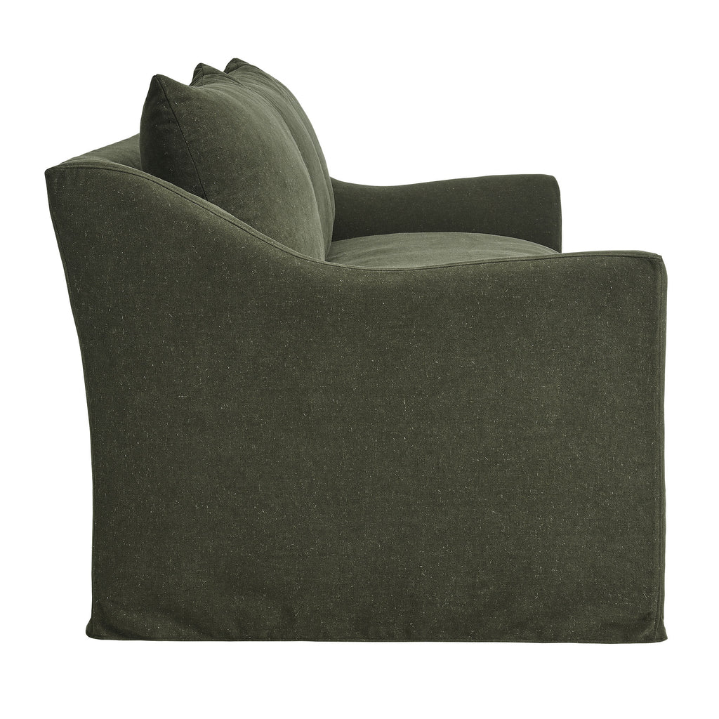 Somerset 92" Linen Blend Slipcovered Sofa - Sage