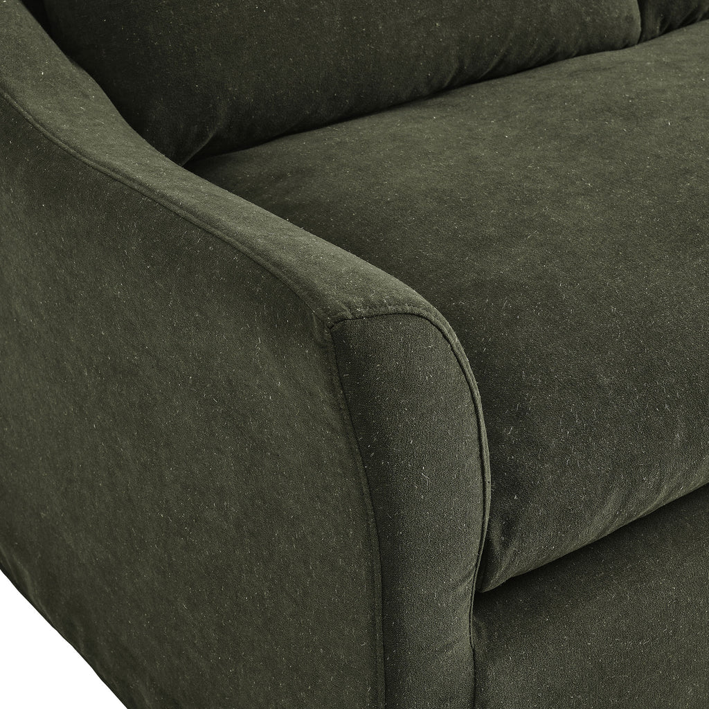 Somerset 92" Linen Blend Slipcovered Sofa - Sage