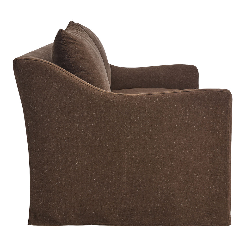 Somerset 70" Linen Blend Slipcovered Loveseat - Cocoa