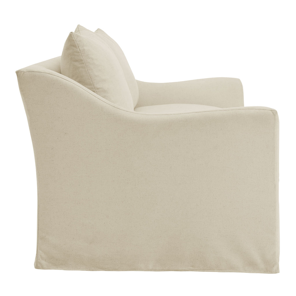 Somerset 70" Linen Blend Slipcovered Loveseat
